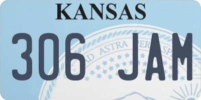 KS license plate 306JAM