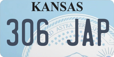 KS license plate 306JAP