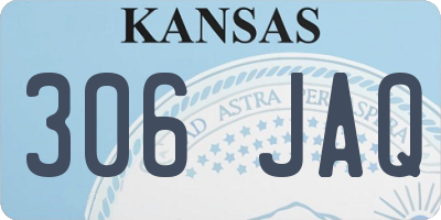 KS license plate 306JAQ