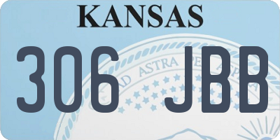 KS license plate 306JBB