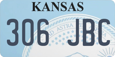 KS license plate 306JBC