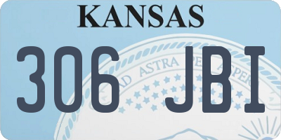 KS license plate 306JBI