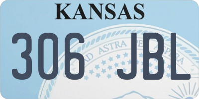 KS license plate 306JBL