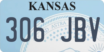 KS license plate 306JBV