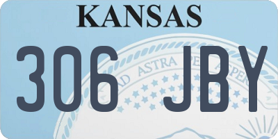 KS license plate 306JBY
