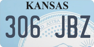 KS license plate 306JBZ