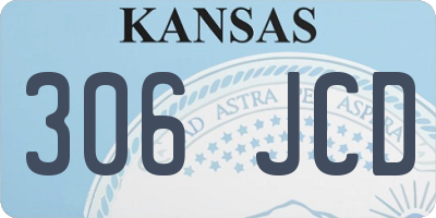 KS license plate 306JCD