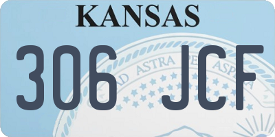 KS license plate 306JCF