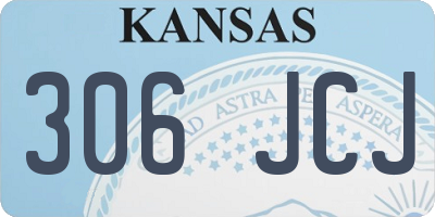 KS license plate 306JCJ