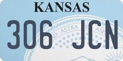 KS license plate 306JCN