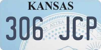 KS license plate 306JCP