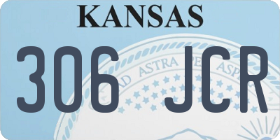 KS license plate 306JCR