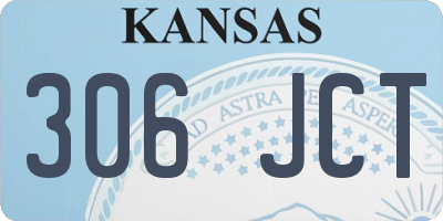 KS license plate 306JCT