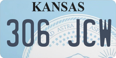KS license plate 306JCW