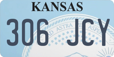 KS license plate 306JCY