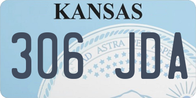 KS license plate 306JDA