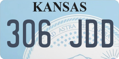 KS license plate 306JDD