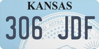 KS license plate 306JDF