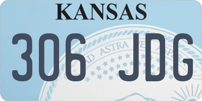 KS license plate 306JDG
