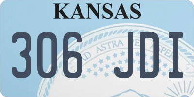 KS license plate 306JDI