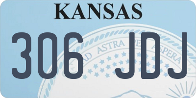 KS license plate 306JDJ