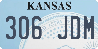 KS license plate 306JDM