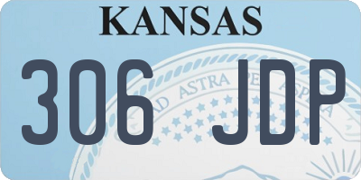 KS license plate 306JDP