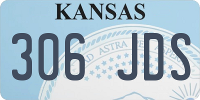 KS license plate 306JDS