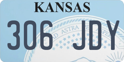 KS license plate 306JDY