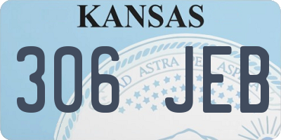 KS license plate 306JEB