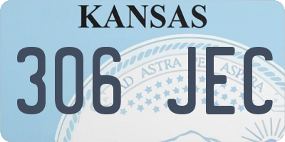 KS license plate 306JEC