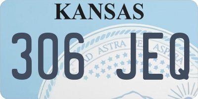 KS license plate 306JEQ
