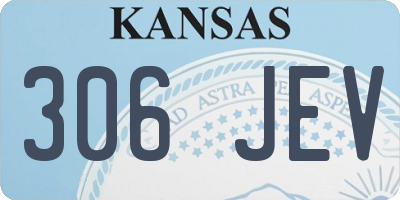 KS license plate 306JEV