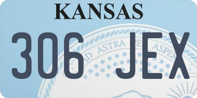 KS license plate 306JEX