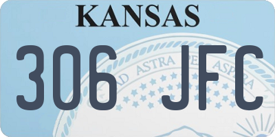 KS license plate 306JFC