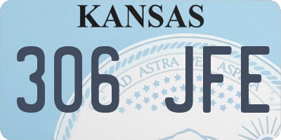 KS license plate 306JFE