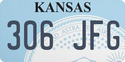 KS license plate 306JFG