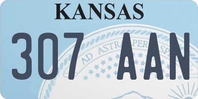 KS license plate 307AAN
