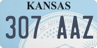 KS license plate 307AAZ