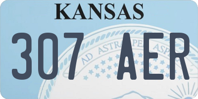 KS license plate 307AER