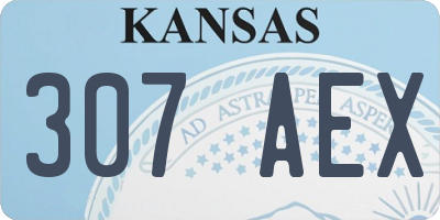 KS license plate 307AEX