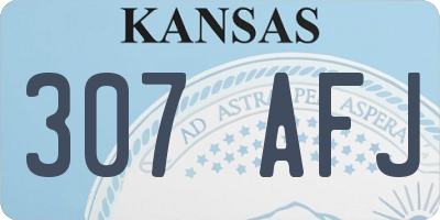 KS license plate 307AFJ