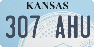 KS license plate 307AHU