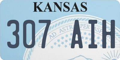 KS license plate 307AIH