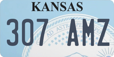 KS license plate 307AMZ