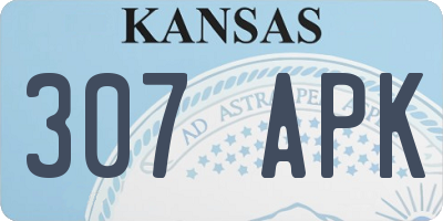 KS license plate 307APK