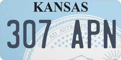 KS license plate 307APN