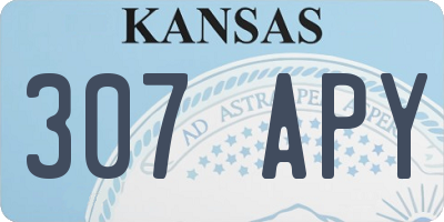 KS license plate 307APY