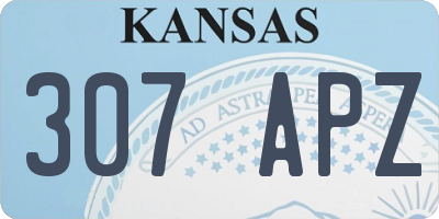 KS license plate 307APZ