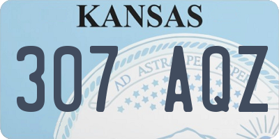 KS license plate 307AQZ